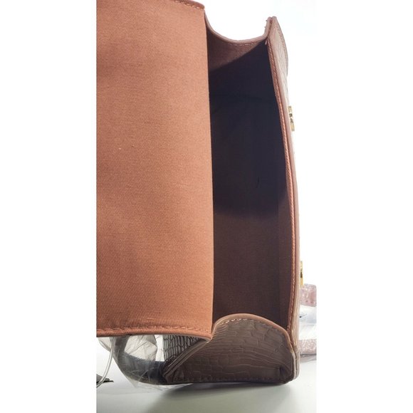 New Like Dreams Purple Vegan Leather Croc Top - Picture 5 of 5